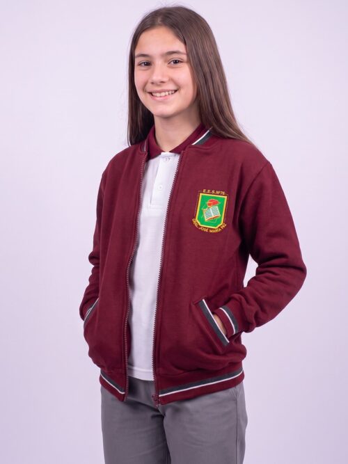 Campera de Abrigo con Frisa Colegio Nacional – Bordo