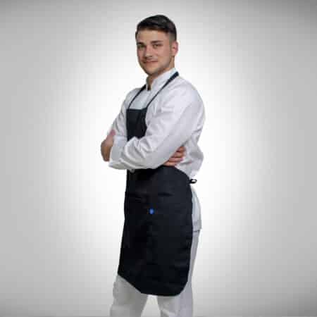 Delantal de Gabardina con Hebilla Regulable para Gastronomía