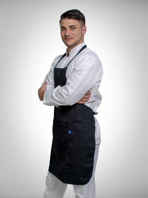 Delantal de Gabardina con Hebilla Regulable para Gastronomía