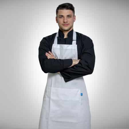 Delantal Gastronómico de Gabardina con Hebilla Regulable