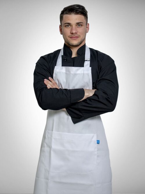 Delantal Gastronómico de Gabardina con Hebilla Regulable