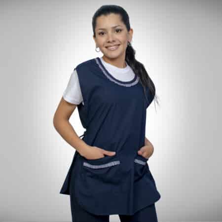 Poncho de Maestra con Cinto de Ajuste en Varios Colores