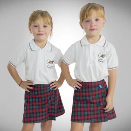 Pollera Short Con Tapa Escolar Colegio Piacentini