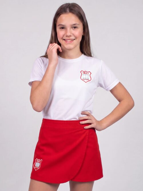 Remera Manga Corta Instituto IMEI con Bordado Institucional