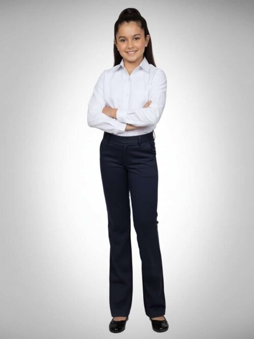Pantalón de Vestir Dama Azul Marino con Spandex