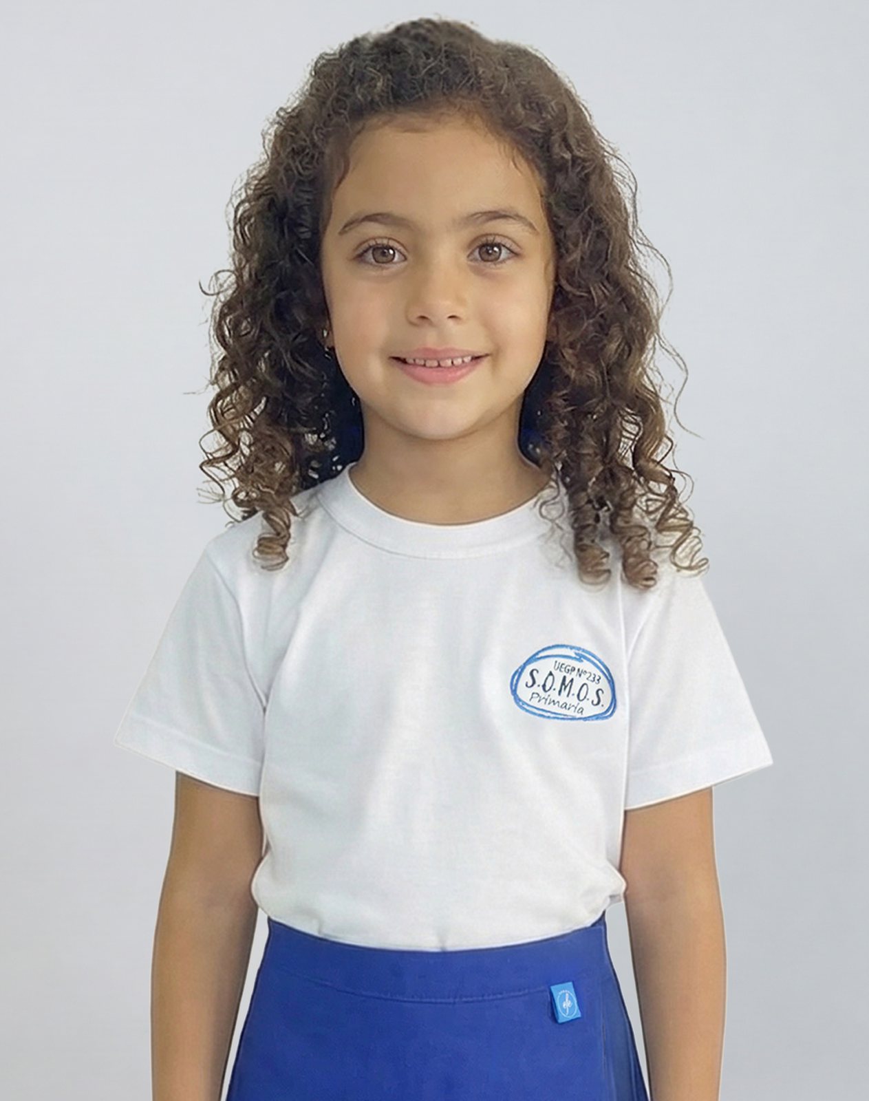 Remera Manga Corta Primaria Colegio S.O.M.O.S con Bordado Oficial