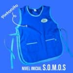 Pintorcito Somos Nivel Inicial en Tela Arciel Escolar con Nombre Bordado