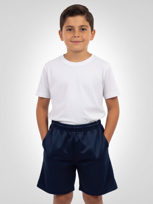 Short Deportivo Liviano Azul Marino para Educación Física
