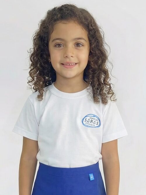 Remera Manga Corta Primaria Colegio S.O.M.O.S con Bordado Oficial
