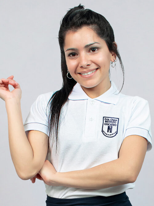 Chomba Manga Corta Instituto Privado N° 2 con Bordado Oficial