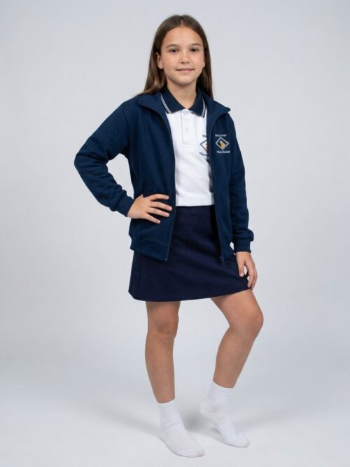 Campera Normal Primaria Frisa Pesada Azul Marino