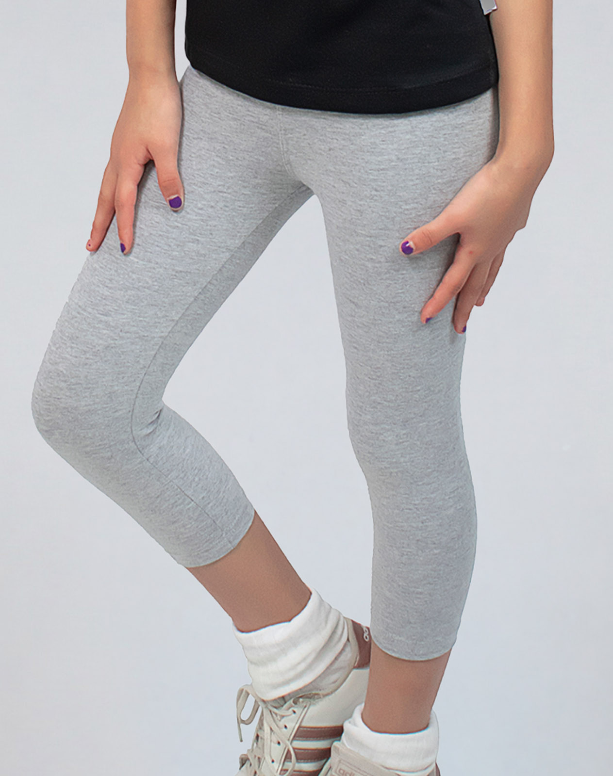 Calza Pescador Escolar Gris Melange – Algodón con Lycra